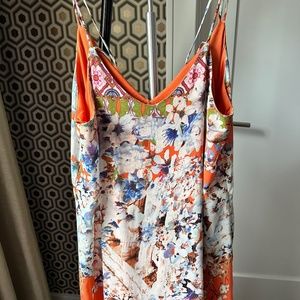 Long boho orange dress